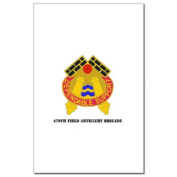 479FAB - M01 - 02 - DUI - 479th Field Artillery Brigade with Text - Mini Poster Print
