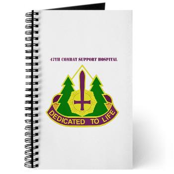47CSH - M01 - 02 - DUI - 47th Combat Support Hospital with Text Journal