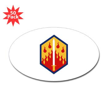 48CB - M01 - 01 - 48th Chemical Brigade - Sticker (Oval 50 pk) - Click Image to Close