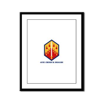 48CB - M01 - 02 - 48th Chemical Brigade with Text - Framed Panel Print - Click Image to Close