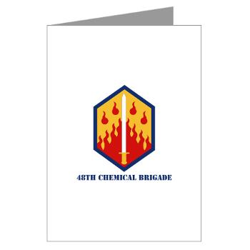 48CB - M01 - 02 - 48th Chemical Brigade with Text - Greeting Cards (Pk of 20) - Click Image to Close