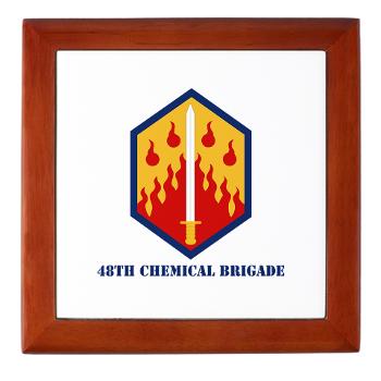 48CB - M01 - 03 - 48th Chemical Brigade with Text - Keepsake Box