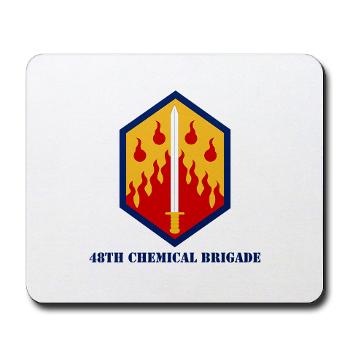 48CB - M01 - 03 - 48th Chemical Brigade with Text - Mousepad
