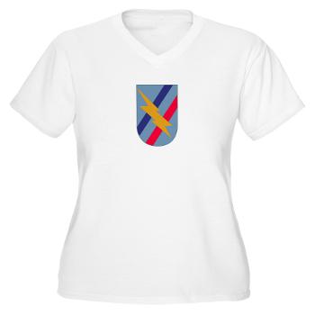 48IB - A01 - 04 - SSI - 48th Infantry Brigade - Women's V-Neck T-Shirt