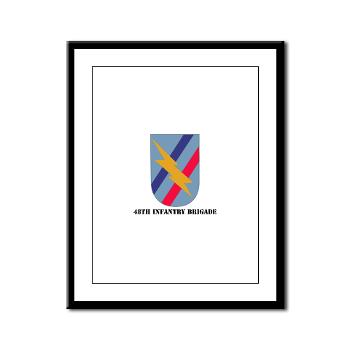 48IB - M01 - 02 - SSI - 48th Infantry Brigade with Text - Framed Panel Print - Click Image to Close