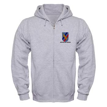 48IB - A01 - 03 - SSI - 48th Infantry Brigade with Text - Zip Hoodie