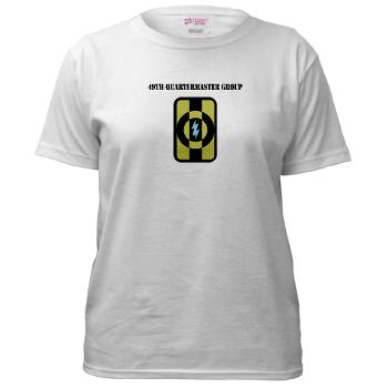 49QG - A01 - 04 - 49th Quartermaster Group with Text - Women's T-Shirt