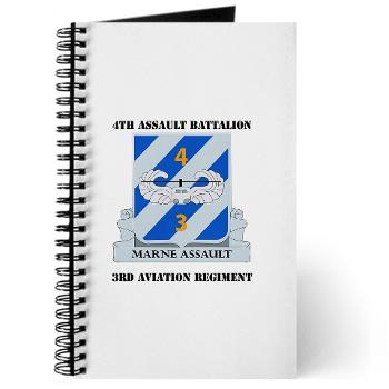 4AB3AR - M01 - 02 - DUI - 4th Assault Bn - 3rd Aviation Regiment with Text Journal