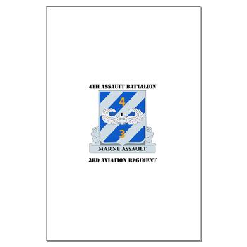 4AB3AR - M01 - 02 - DUI - 4th Assault Bn - 3rd Aviation Regiment with Text Large Poster