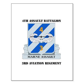 4AB3AR - M01 - 02 - DUI - 4th Assault Bn - 3rd Aviation Regiment with Text Small Poster