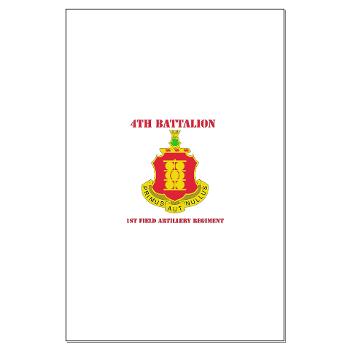 4B1FAR - M01 - 02 - DUI - 4th Battalion - 1st Field Artillery Regiment with Text - Large Poster