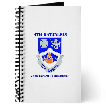 4B23IR - M01 - 02 - DUI - 4th Battalion - 23rd Infantry Regiment with text Journal
