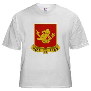 4B25FAR - A01 - 04 - DUI - 4th Bn - 25th Field Artillery Regiment White T-Shirt