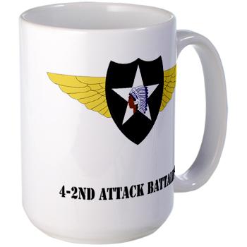 4B2AB - M01 - 03 - SSI - 4-2nd Attack Bn with Text Large Mug