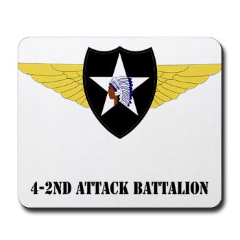 4B2AB - M01 - 03 - SSI - 4-2nd Attack Bn with Text Mousepad - Click Image to Close