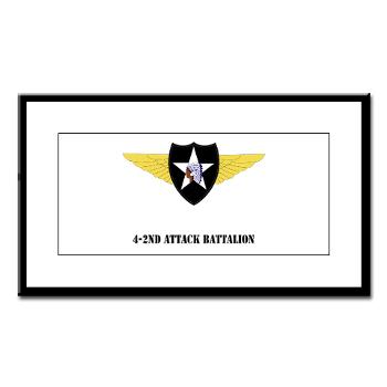 4B2AB - M01 - 02 - SSI - 4-2nd Attack Bn with Text Small Framed Print