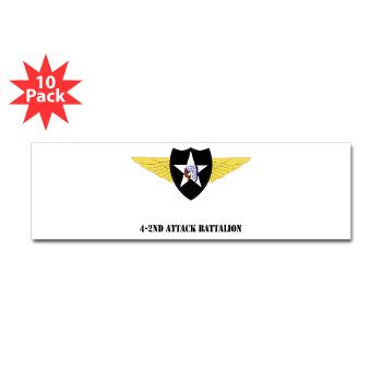 4B2AB - M01 - 01 - SSI - 4-2nd Attack Bn with Text Sticker (Bumper 10 pk)