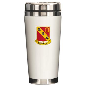 4B319R - M01 - 03 - 4th Battalion 319th Regiment Ceramic Travel Mug