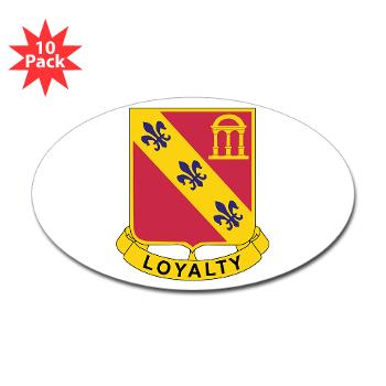 4B319R - M01 - 01 - 4th Battalion 319th Regiment Sticker (Oval 10 pk)