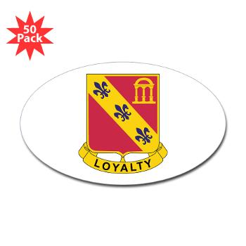 4B319R - M01 - 01 - 4th Battalion 319th Regiment Sticker (Oval 50 pk)
