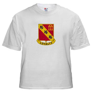 4B319R - A01 - 04 - 4th Battalion 319th Regiment White T-Shirt