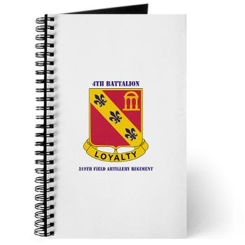 4B319R - M01 - 02 - 4th Battalion 319th Regiment with Text Journal