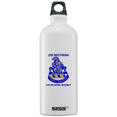 4B31IR - M01 - 03 - DUI - 4th Bn - 31st Infantry Regt with Text Sigg Water Bottle 1.0L