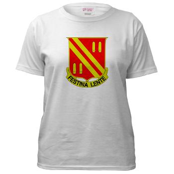 4B42FAR - A01 - 04 - DUI - 4th Bn - 42nd Field Artillery Regiment Women's T-Shirt - Click Image to Close