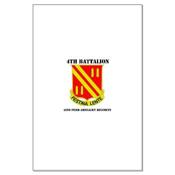 4B42FAR - M01 - 02 - DUI - 4th Bn - 42nd Field Artillery Regiment with Text Large Poster