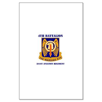 4B501AR - M01 - 02 - DUI - 4th Bn - 501st Avn Regt with Text - Large Poster