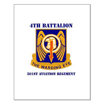 4B501AR - M01 - 02 - DUI - 4th Bn - 501st Avn Regt with Text - Small Poster - Click Image to Close