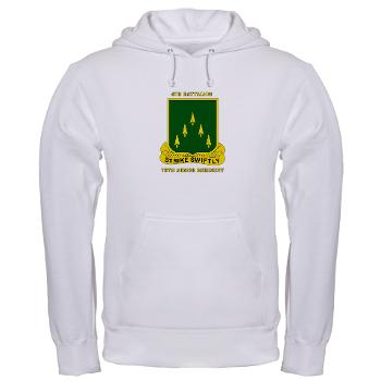 4B70AR - A01 - 03 - SSI - 4th Battalion 70th Armor Rgt with Text - Hooded Sweatshirt - Click Image to Close
