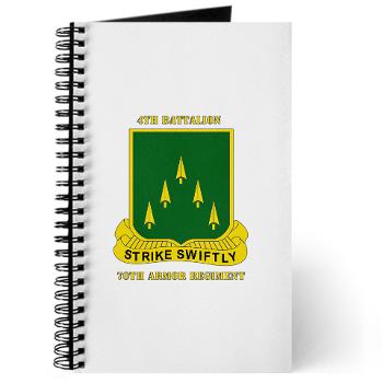 4B70AR - M01 - 02 - SSI - 4th Battalion 70th Armor Rgt with Text - Journal