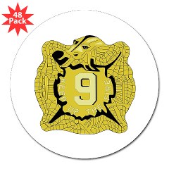 4B9IR - M01 - 01 - DUI - 4th Battalion - 9th Infantry Regiment 3" Lapel Sticker (48 pk)