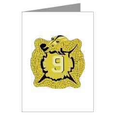 4B9IR - M01 - 02 - DUI - 4th Battalion - 9th Infantry Regiment Greeting Cards (Pk of 10) - Click Image to Close