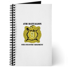 4B9IR - M01 - 02 - DUI - 4th Battalion - 9th Infantry Regiment with text Journal