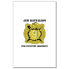 4B9IR - M01 - 02 - DUI - 4th Battalion - 9th Infantry Regiment with text Mini Poster Print