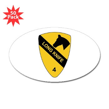 4BCT - M01 - 01 - DUI - 4th Heavy BCT - Long Knife - Sticker (Oval 50 pk) - Click Image to Close