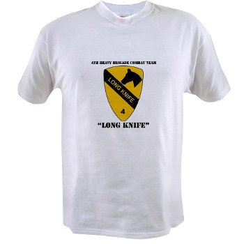 4BCT - A01 - 04 - DUI - 4th Heavy BCT - Long Knife with Text - Value T-shirt - Click Image to Close