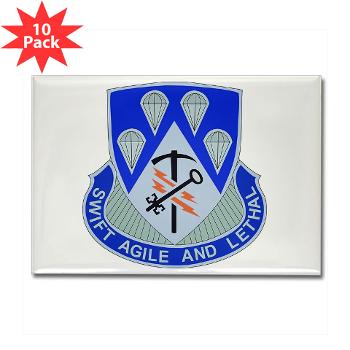 4BCT4BSTB - M01 - 01 - DUI - 4th Bde - Special Troops Bn Rectangle Magnet (10 pack) - Click Image to Close