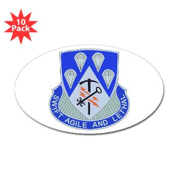 4BCT4BSTB - M01 - 01 - DUI - 4th Bde - Special Troops Bn Sticker (Oval 10 pk)