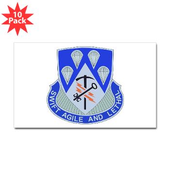 4BCT4BSTB - M01 - 01 - DUI - 4th Bde - Special Troops Bn Sticker (Rectangle 10 pk)