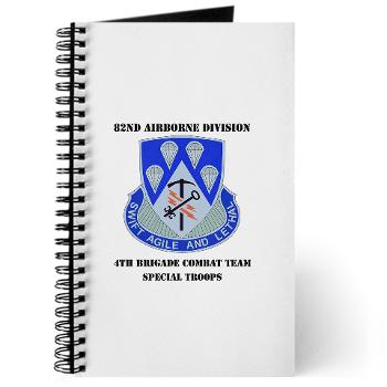4BCT4BSTB - M01 - 02 - DUI - 4th Bde - Special Troops Bn with text Journal