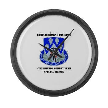 4BCT4BSTB - M01 - 03 - DUI - 4th Bde - Special Troops Bn with text Large Wall Clock