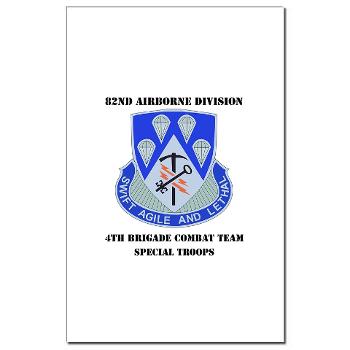 4BCT4BSTB - M01 - 02 - DUI - 4th Bde - Special Troops Bn with text Mini Poster Print