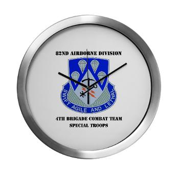 4BCT4BSTB - M01 - 03 - DUI - 4th Bde - Special Troops Bn with text Modern Wall Clock
