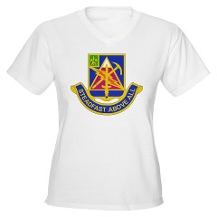4BCTSTB - A01 - 04 - DUI - 4th BCT - Special Troops Batalion Women's V-Neck T-Shirt
