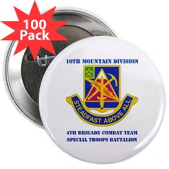 4BCTSTB - M01 - 01 - DUI - 4th BCT - Special Troops Batalion with Text 2.25" Button (100 pack)