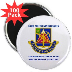 4BCTSTB - M01 - 01 - DUI - 4th BCT - Special Troops Batalion with Text 2.25" Magnet (100 pack)