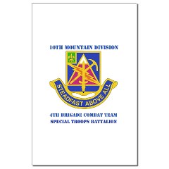 4BCTSTB - M01 - 02 - DUI - 4th BCT - Special Troops Batalion with Text Mini Poster Print